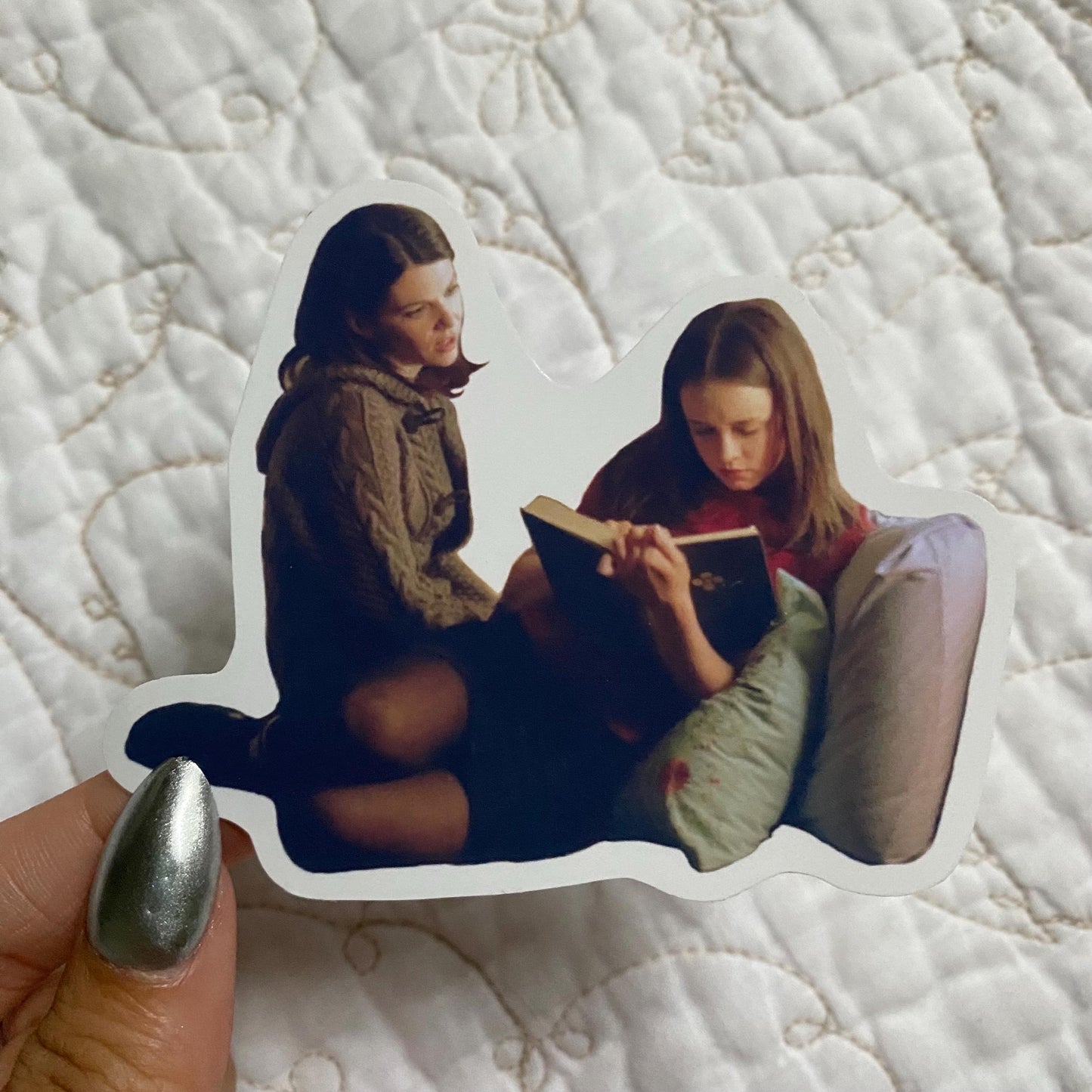 Rory and Lorelei Sticker, Tv Show Sticker, Waterproof, Matte, Holographic, Laptop, Water Bottle