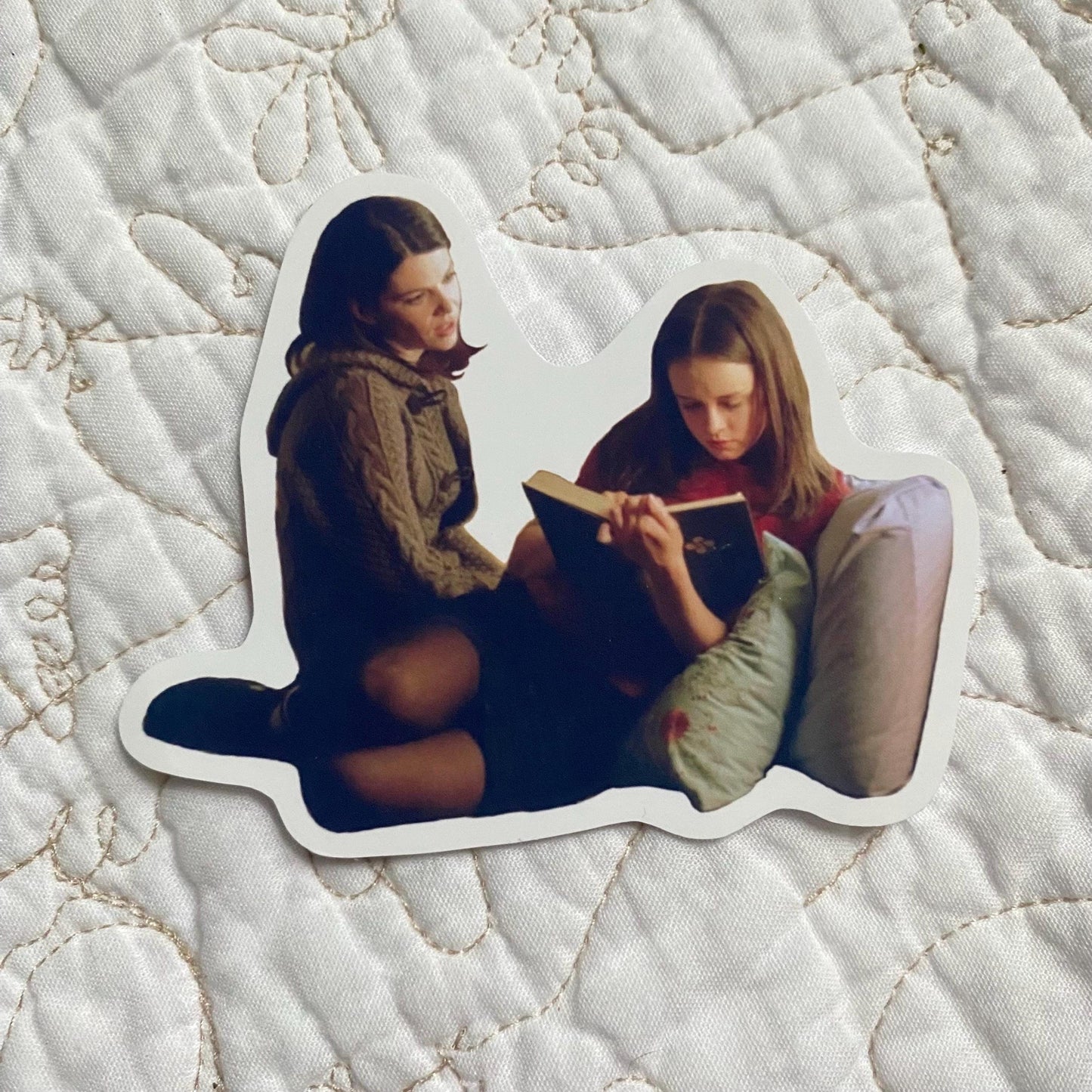 Rory and Lorelei Sticker, Tv Show Sticker, Waterproof, Matte, Holographic, Laptop, Water Bottle