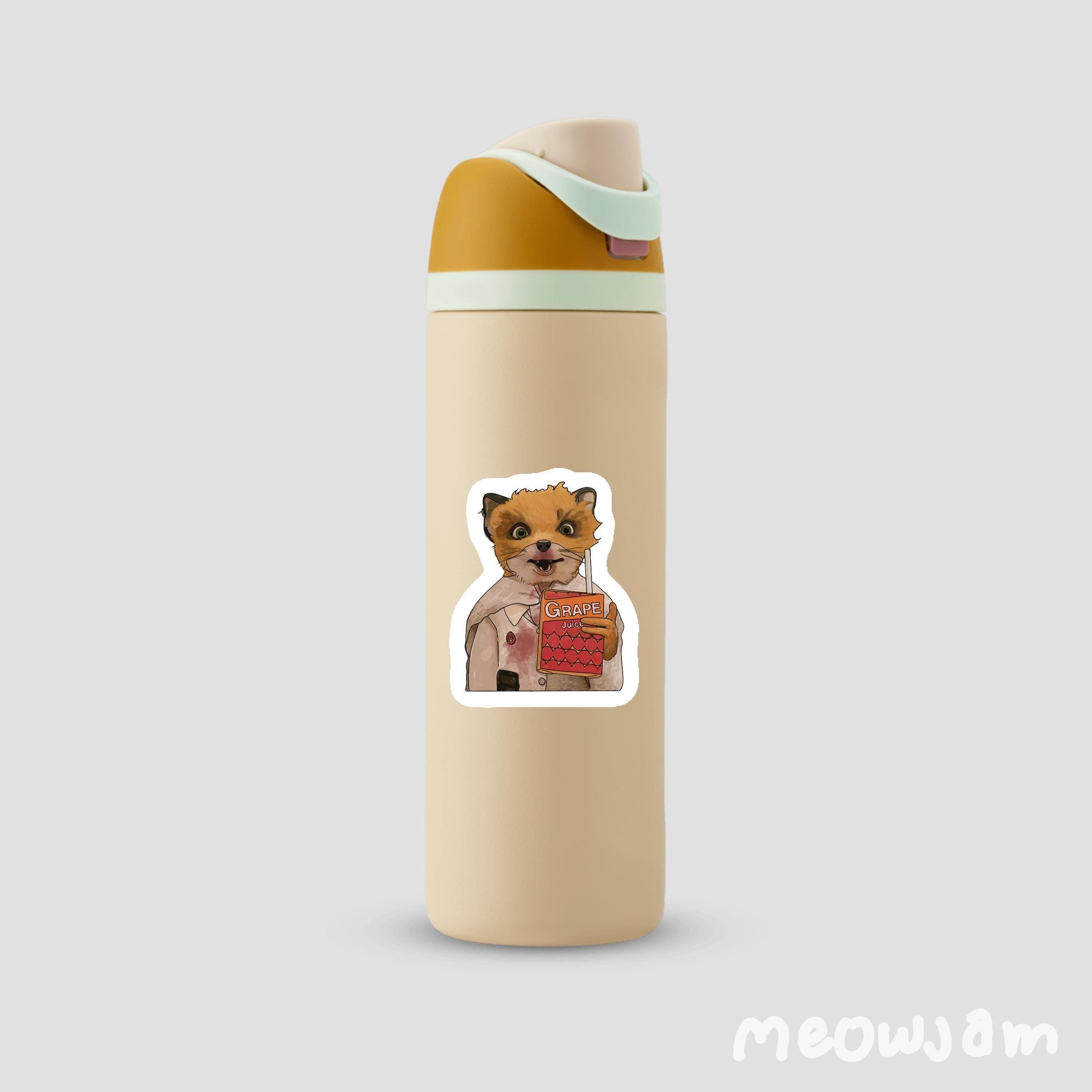 Fantastic Fox Ash Sticker