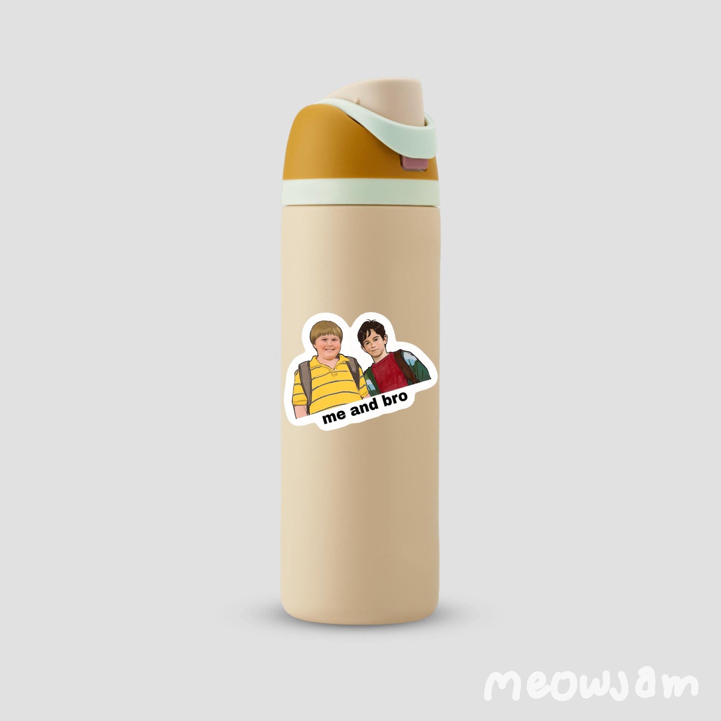 Greg and Rowley Sticker, Movie, Vinyl Decal, Waterproof, Matte, Holographic, Laptop, Water Bottle