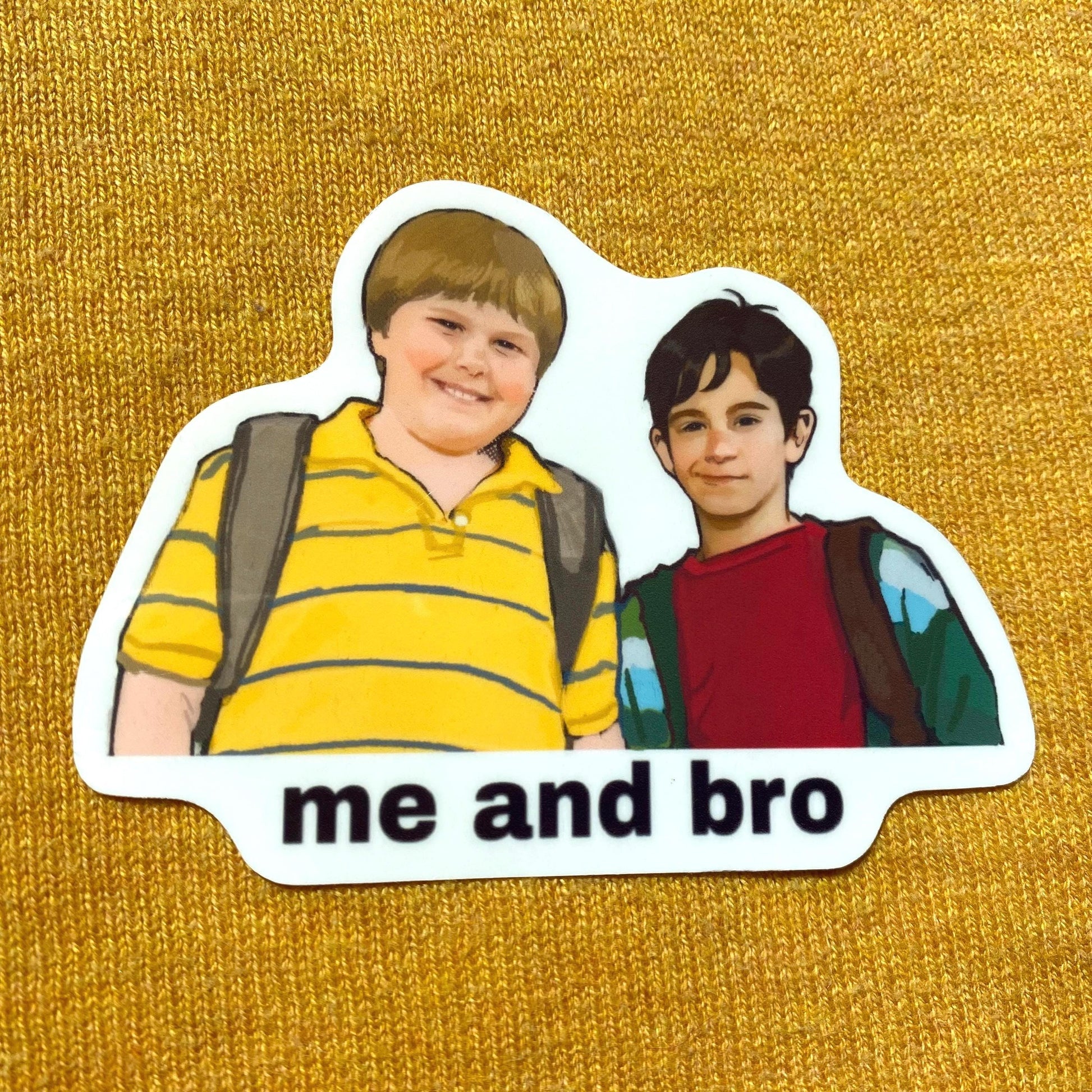 Greg and Rowley Sticker, Movie, Vinyl Decal, Waterproof, Matte, Holographic, Laptop, Water Bottle