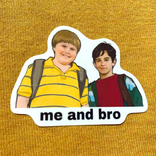 Greg and Rowley Sticker, Movie, Vinyl Decal, Waterproof, Matte, Holographic, Laptop, Water Bottle