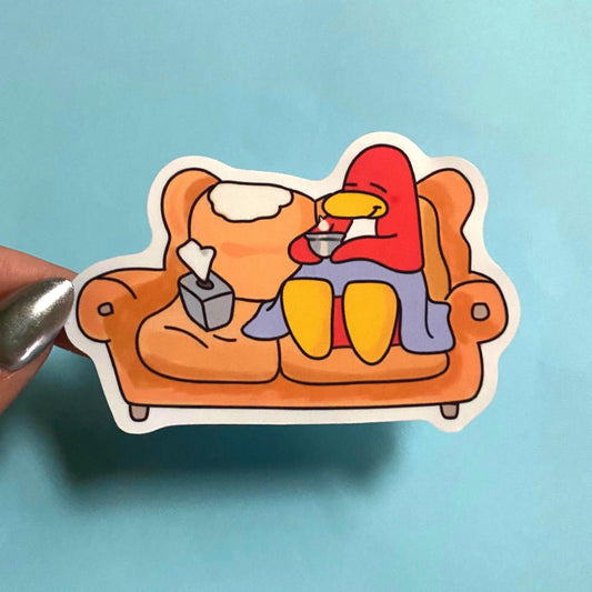 Nostalgic Club Penguin Sticker, Cute Sticker, Waterproof, Matte, Holographic, Laptop, Water Bottle