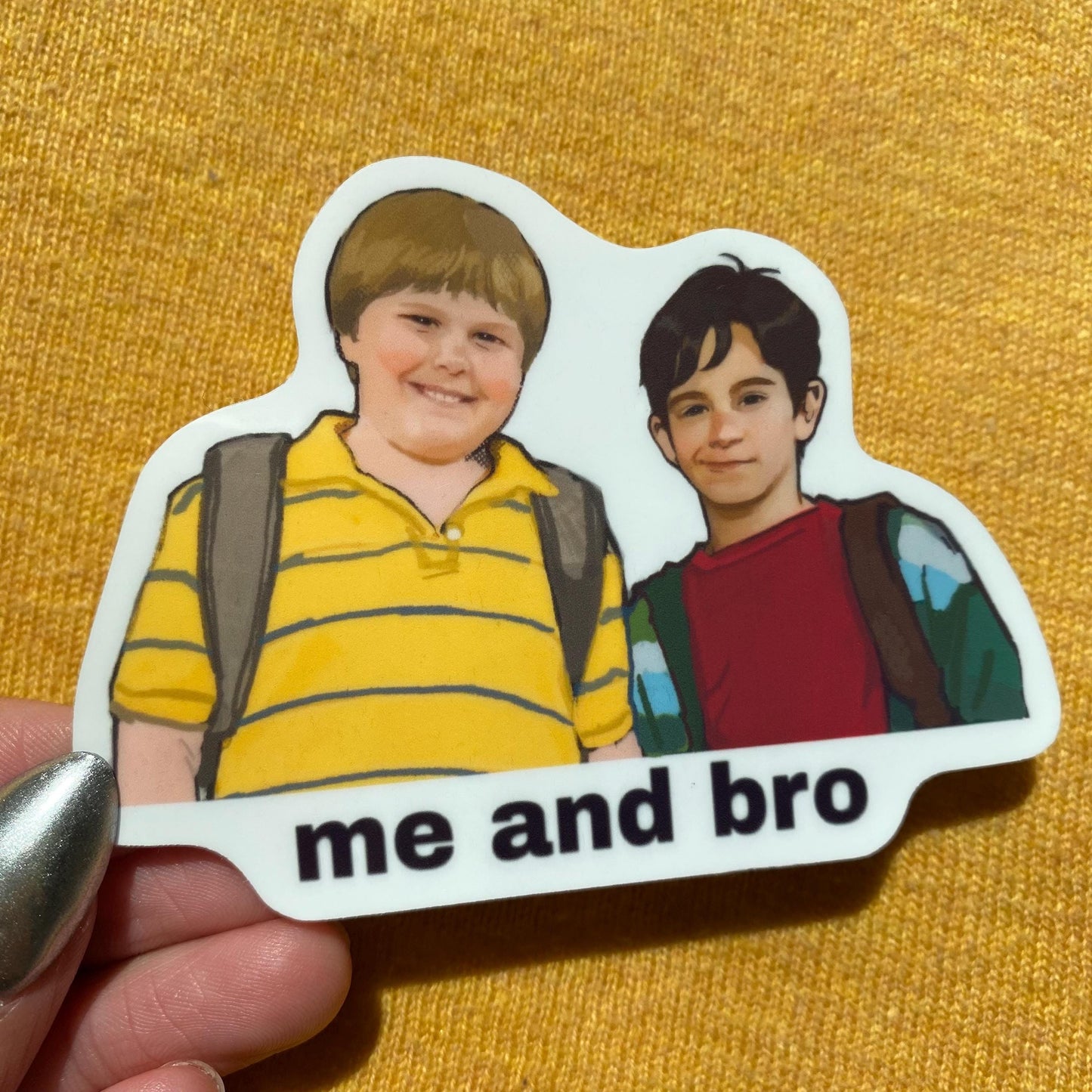 Greg and Rowley Sticker, Movie, Vinyl Decal, Waterproof, Matte, Holographic, Laptop, Water Bottle