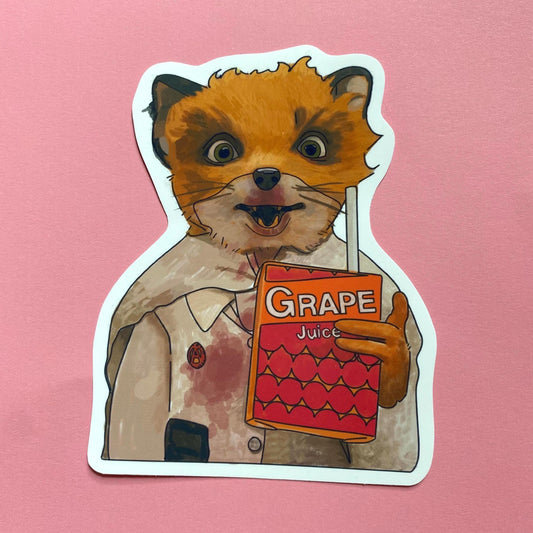 Fantastic Fox Ash Sticker