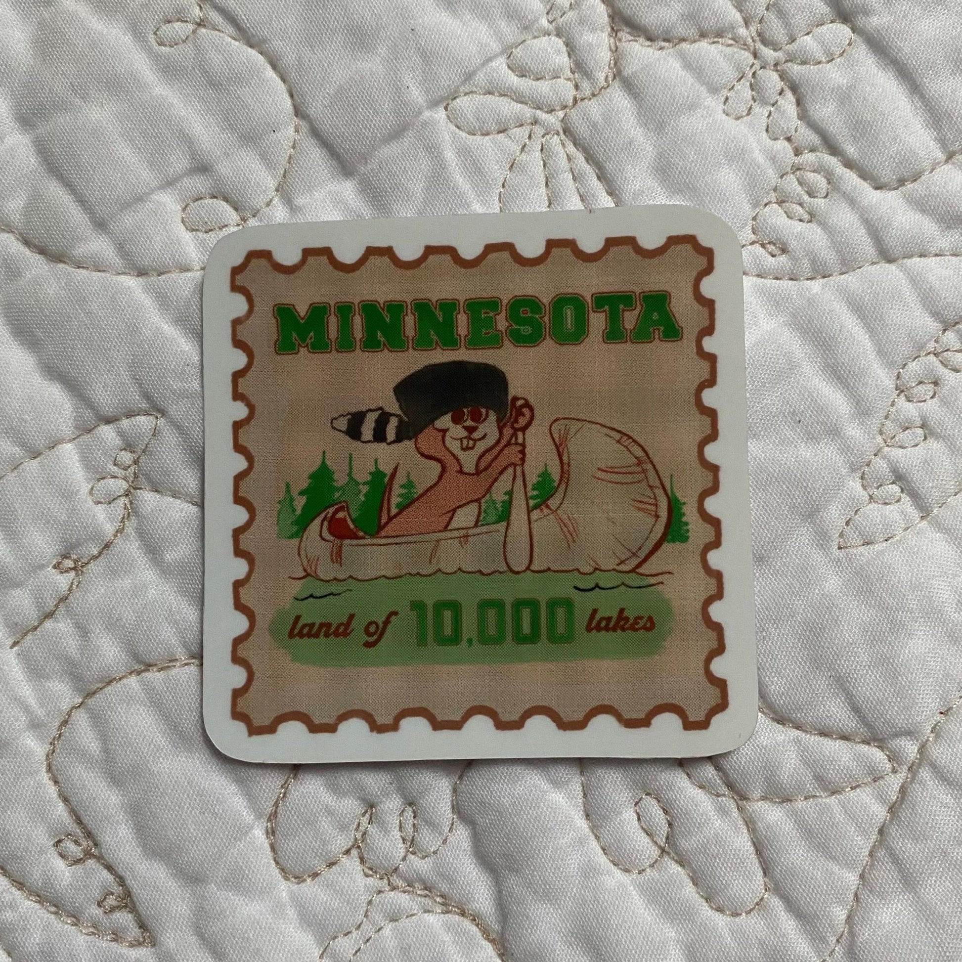 Minnesota Land of 10000 Lakes Sticker, Nature Sticker, Waterproof, Matte, Holographic, Laptop, Water Bottle